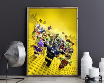 Lego Wall Decor lego batman decor | etsy Lego Wall Decor lego batman decor | etsy