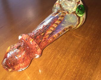 AWESOME "Coral Reef" Color Changing 5 inch Glass Pipe, Girly Pipe, Thick glass Bowl