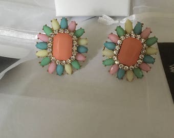 Handmade Flower Statement Ring - Pastel