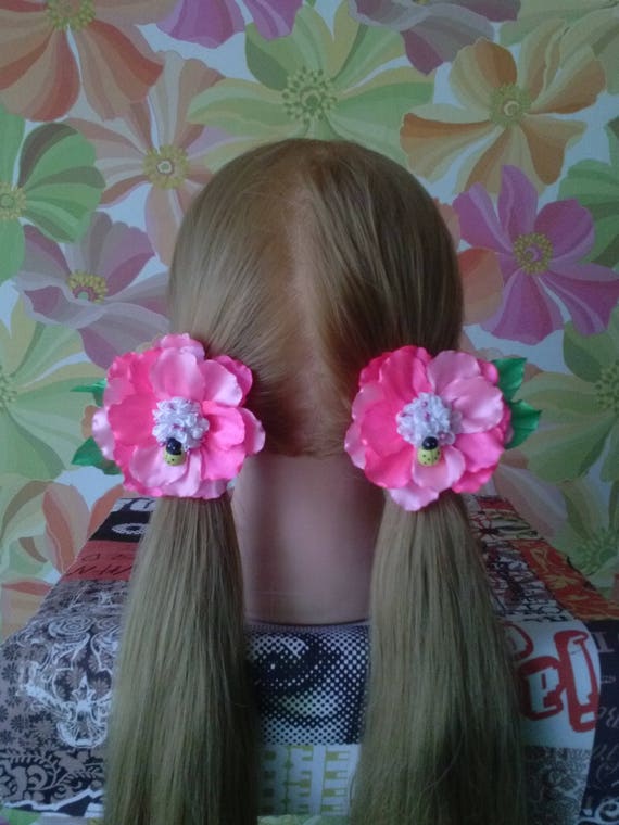 Bright Pink Elastic Hair BandsElastic Hair Bands For