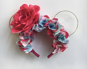 Bubblegum Wall/Cotton Candy Floral Headband