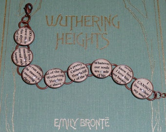 Wuthering Heights Emily Bronte Bracelet in SILVER