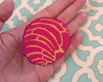 Pink Concha Iron On Patch