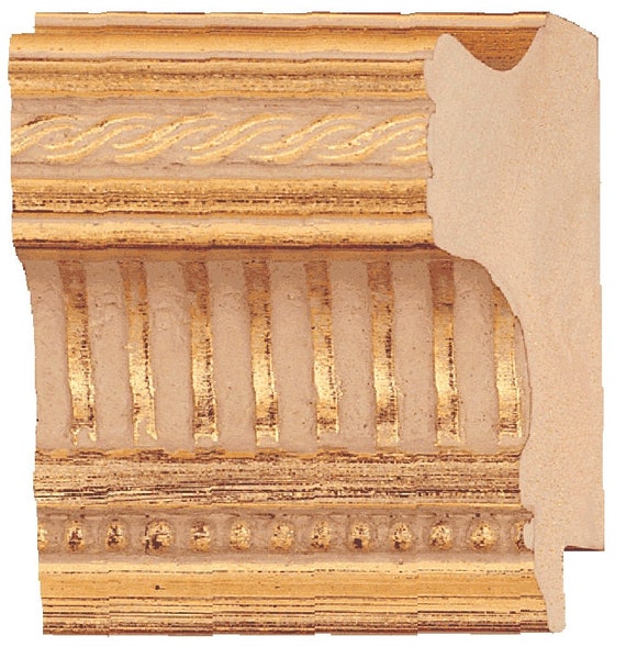 Picture Frame Moulding Wood 16ft bundle Traditional Gold