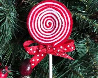 Felt Lolipop Christmas ornament