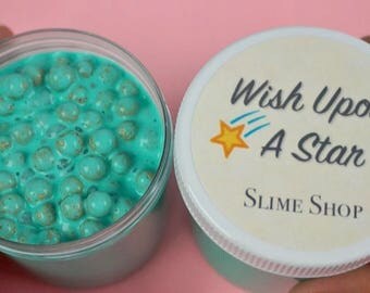 Princess Jasmine Turquoise Slime with Gold foam beads