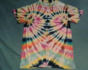 tie dye t shirt adult small"double helix"