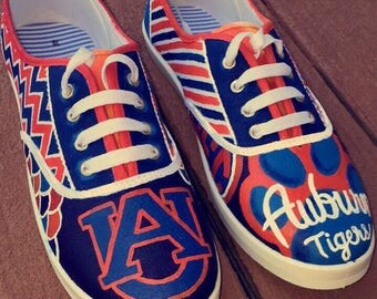 Custom College Shoes / Hand Painted College Sneaker / Hand Painted College Vans / Custom Painted Vans / College Graduation Gift /
