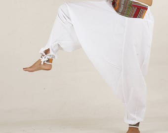 Harem pants white yoga pant trouser NEPALI pocket pyjamas