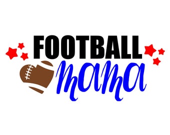 SVG, DXF, PDF, png Cut file,"Football Mama", bluemoosesvg, silhouette cut file, Football svg, football mama svg, football, sports svg