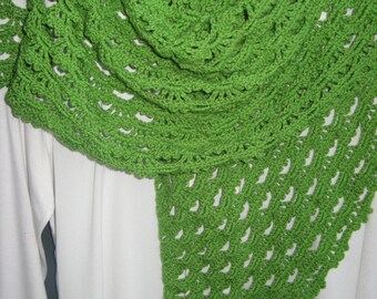 Crocheted shawl