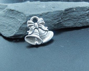 1 silver Bell pendant charm