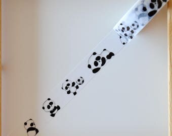 Masking tape - pattern "PANDA" - 1.5 cm x 10 m