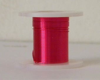 1 reel of 0.3 mm fuchsia copper wire (3 M)
