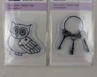 Assortment of small scrap clear stamps
