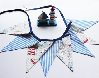 Seaside Fabric Bunting Banner Decor