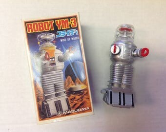 Robot YM-3 Lost in Space Wind Up Motor Toy Masudaya | Vintage Robot | Vintage Toy | Robby the Robot |