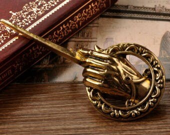 Hand Of The King Brooch Game of Thrones Inspired Pin In Black Velvet Bag