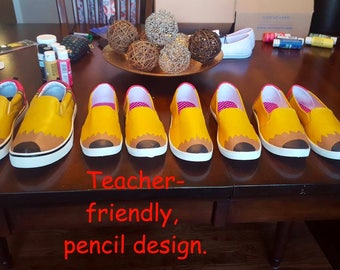 Custom Hand-painted Pencil Shoes