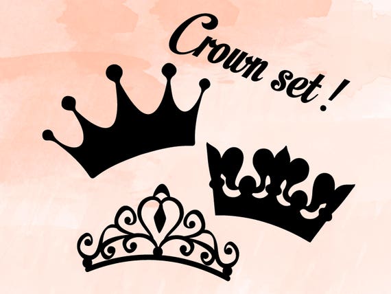 Download Crown SVG bundle, Princess, King, Mardi gras, Tiara, Cut ...