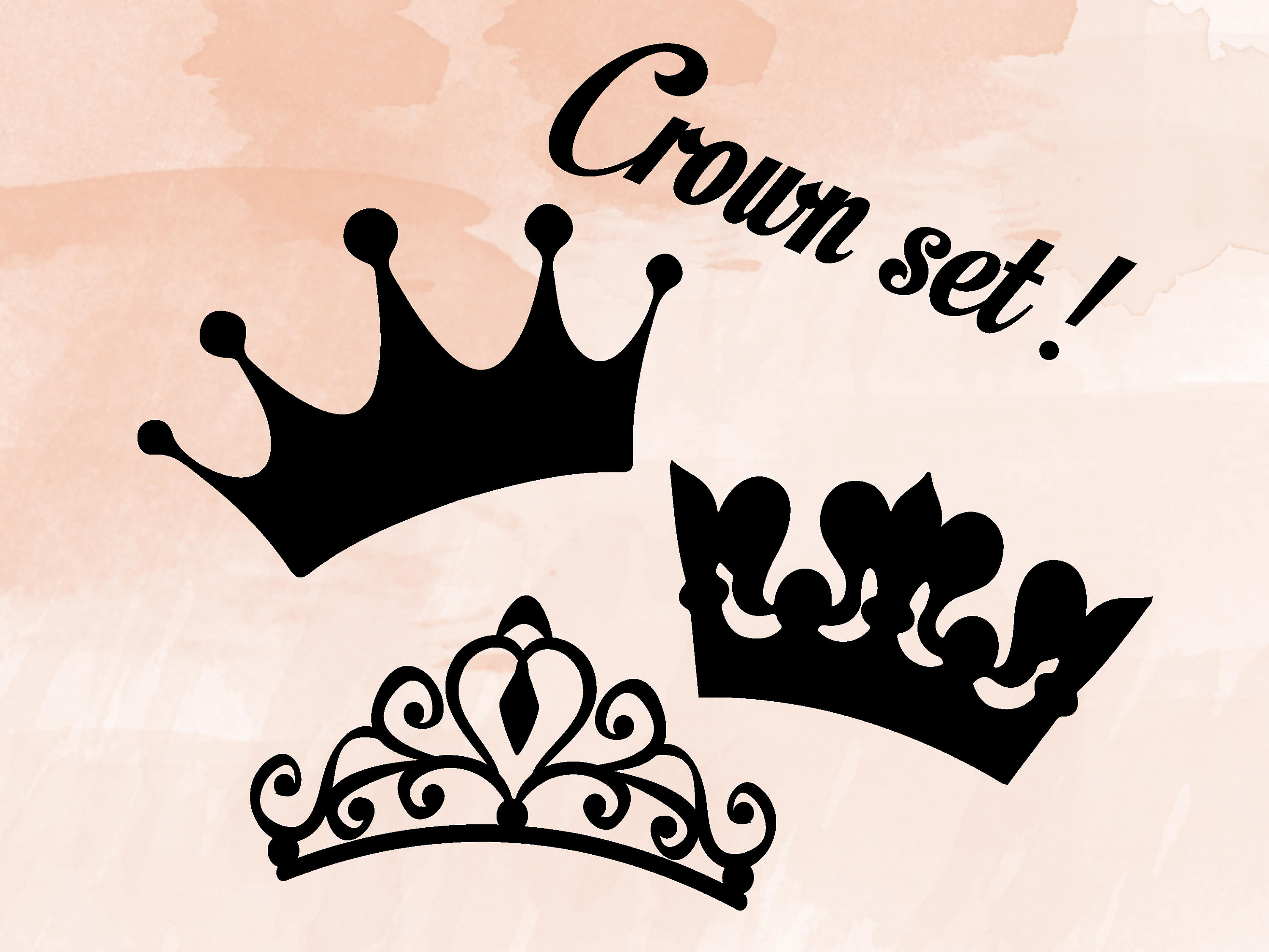 Crown SVG bundle Princess King Mardi gras Tiara Cut files