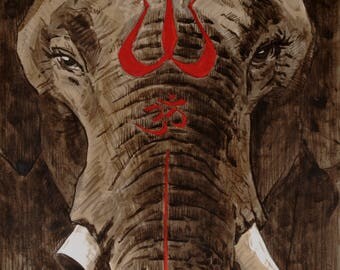 The Ganesha Portrait - Fine Art Print 30x30cm