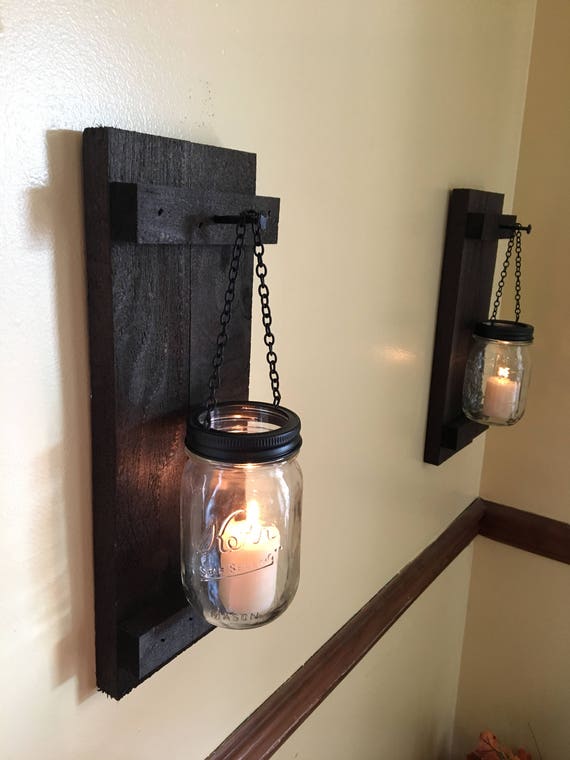 Mason jar candle sconce mason jar candle holder candle