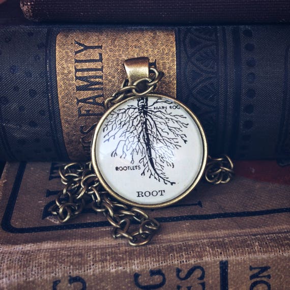 Root Necklace dictionary necklace root keychain