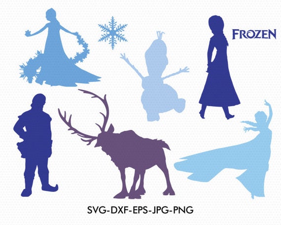 Download Frozen silhouettes svg Disney princess frozen elsa silhouette