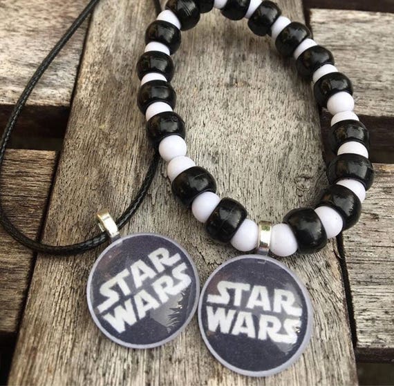 Star Wars party favors.Star wars bead bracelet.Star wars