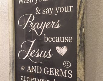 Chalkboard bathroom | Etsy