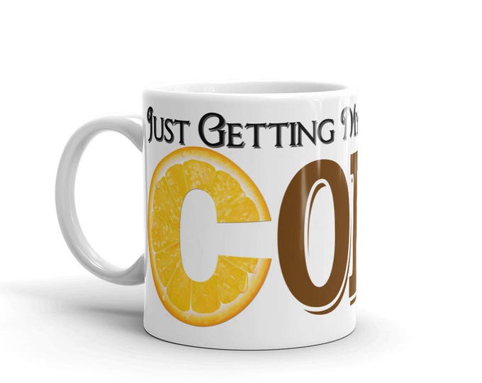 Parody Mug, Vitamin C Mug, Vitamin Joke Mug, Vitamin Coffee Cup, Taking Vitamin C, Vitamin C Spoof