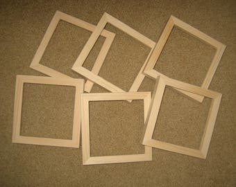 Rough Cut Unfinished Wood Picture Frames In Lots Of Six 6