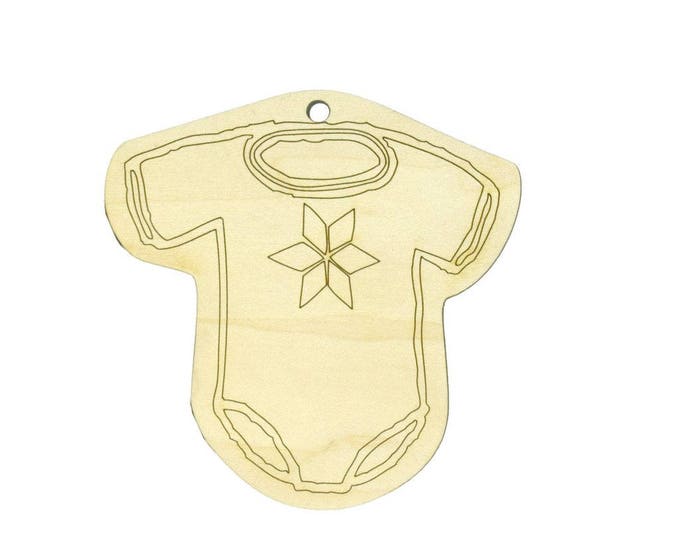 Onesie Personalized Baby's First Christmas Ornament