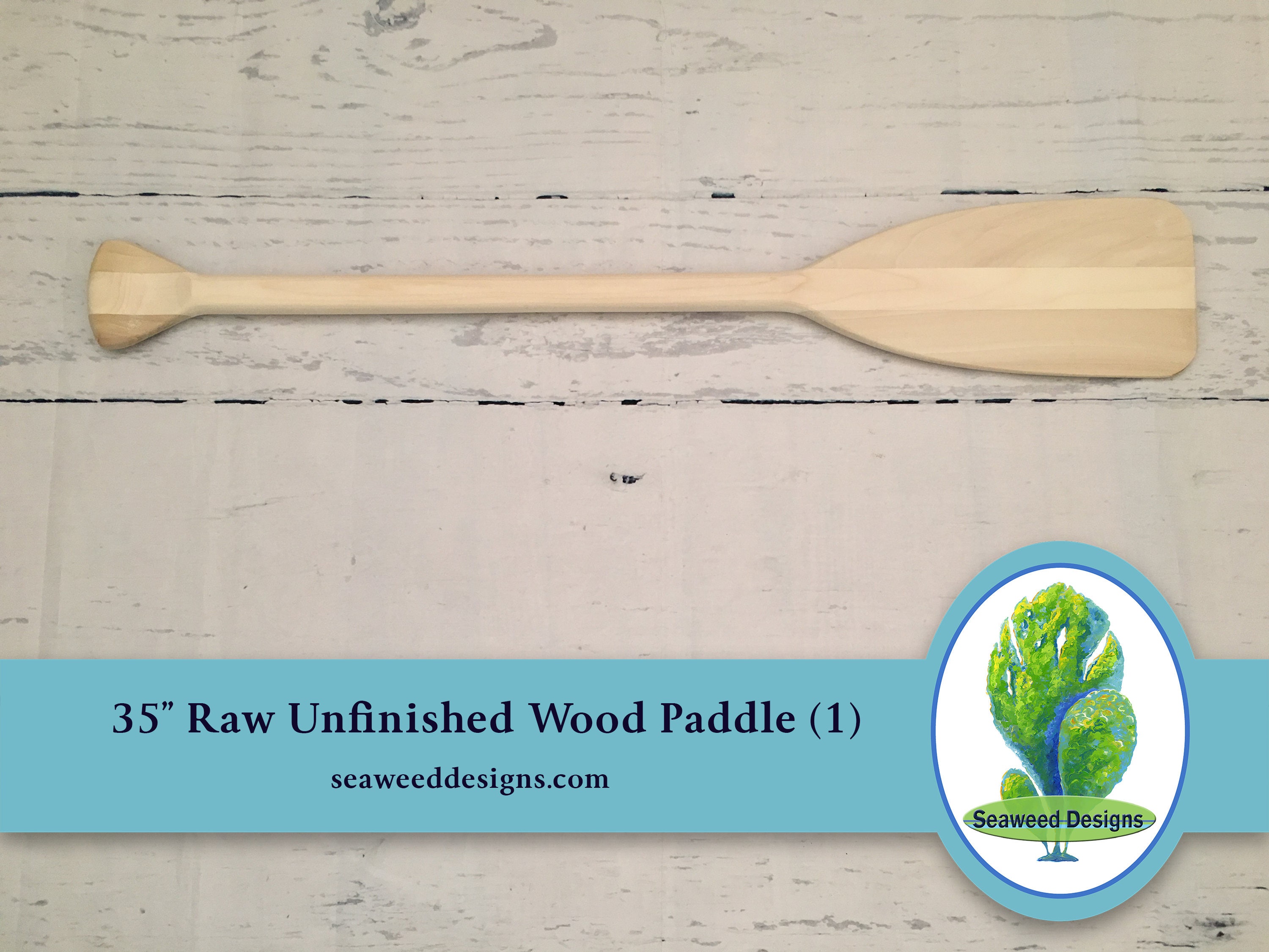 Canoe Paddle 35 Unfinished Raw Wood 1 for Wedding