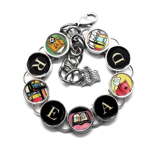 Read Bracelet Book Readers Jewelry Bibliophile