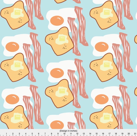 Breakfast Fabric Yum Yum Breakfast By Garwooddesigns