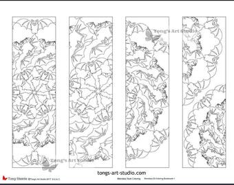 4 printable mandala coloring bookmarks 020 01halloween bookmarksbat bookmarks - Halloween Bookmarks To Color 4 printable mandala coloring bookmarks 020 01halloween bookmarksbat bookmarks - Halloween Bookmarks To Color