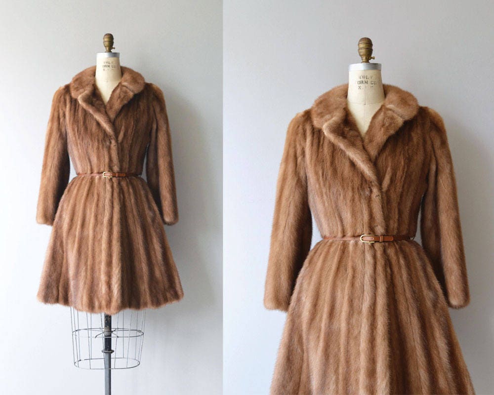 Fredericia mink coat vintage 1950s mink coat 50s fur