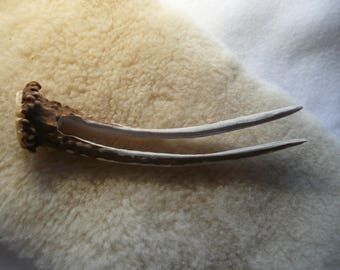 Deer Antler Hair Fork Comb Stick Pick #107