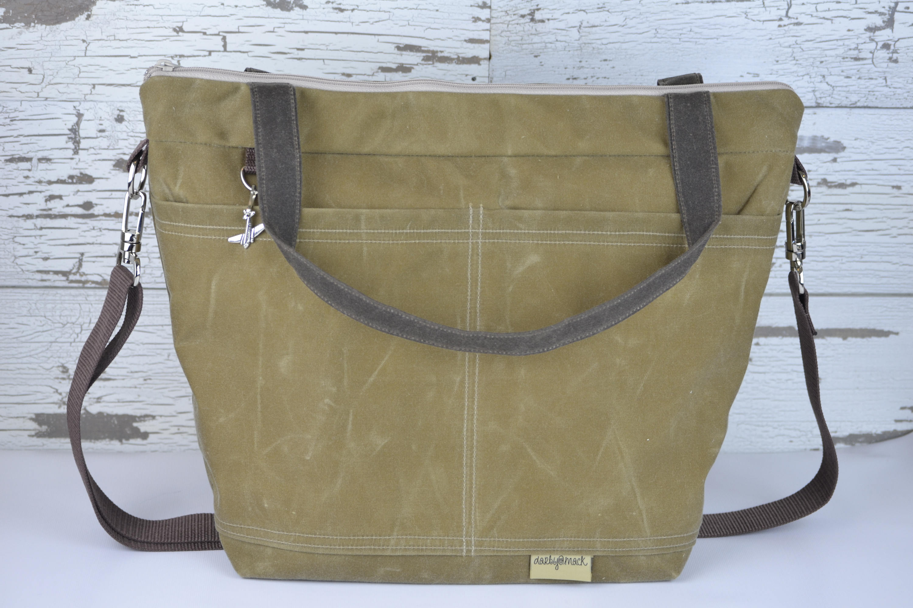 Camera Bag Waxed Canvas waterproof Tote / cross body made in