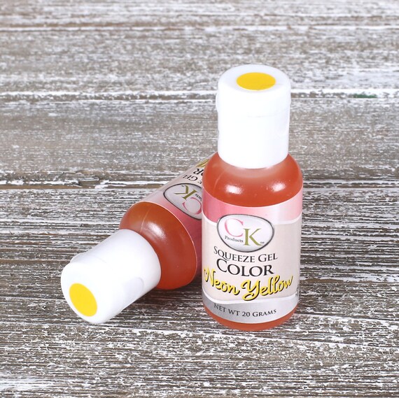 Neon Yellow Food Coloring Gel, Cake Decorating, Yellow Frosting Dye ... Neon Yellow Food Coloring Gel, Cake Decorating, Yellow Frosting Dye ...