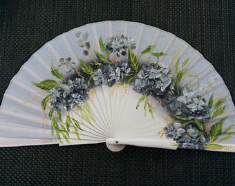 hand painted spanish fan FREE SHIPPING