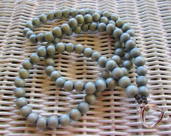 934 Womens 10mm greywood handmade beaded lanyard/id badge-Mens 10mm greywood lanyard-10mm Greywood lanyard/id badge