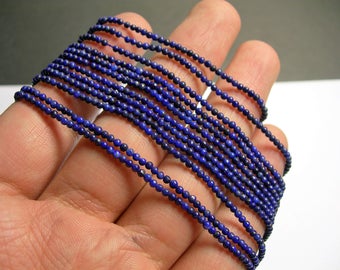 Lapis lazuli 2mm(1.92mm) round- full strand - 208 beads - PG19