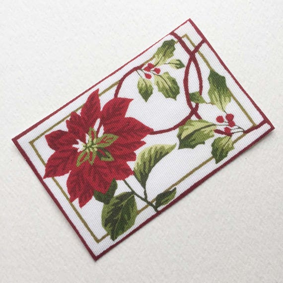 Poinsettia Floor Rug in 1/12 scale miniature - How to Decorate Your Dollhouse For Christmas in 1:12 Scale - Divine Miniatures