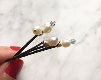 White Pearl Bobby Pins Wedding Hair Clip Accessories