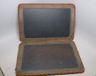 Vintage Slate Student Chalkboard - Slate Chalkboard - Double Slate Chalkboard