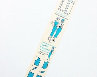 Masking tape Limited edition from mt factory tour, motif imprime, sewing, tailor, dressmaking, vintage style, scrapbook, planner