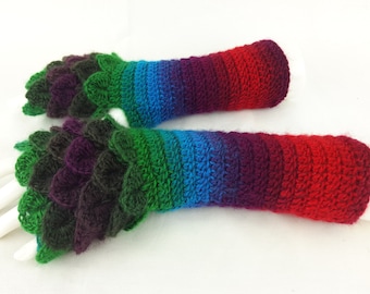 50% OFF Fingerless gloves - Arm warmers -Fingerless Mittens - Hand warmers-Dragon Gloves